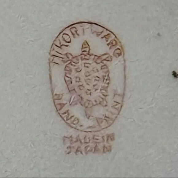 Vintage Japanese Porcelain Bowl with Turtle Mark | Hand-Painted Flowers - Picture 5 of 6